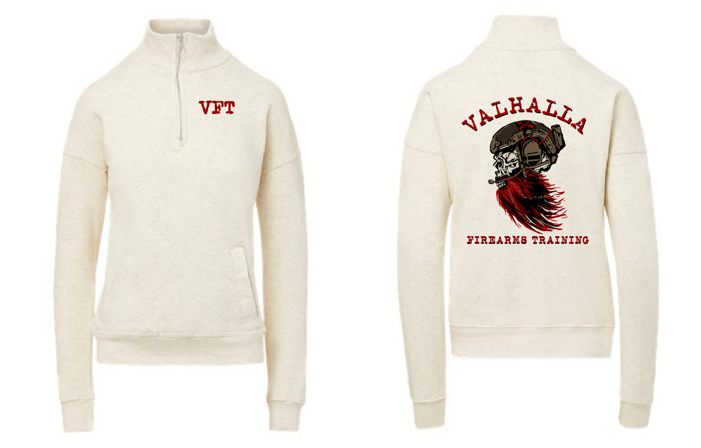Womens 1/4 Zip Sweatshirt