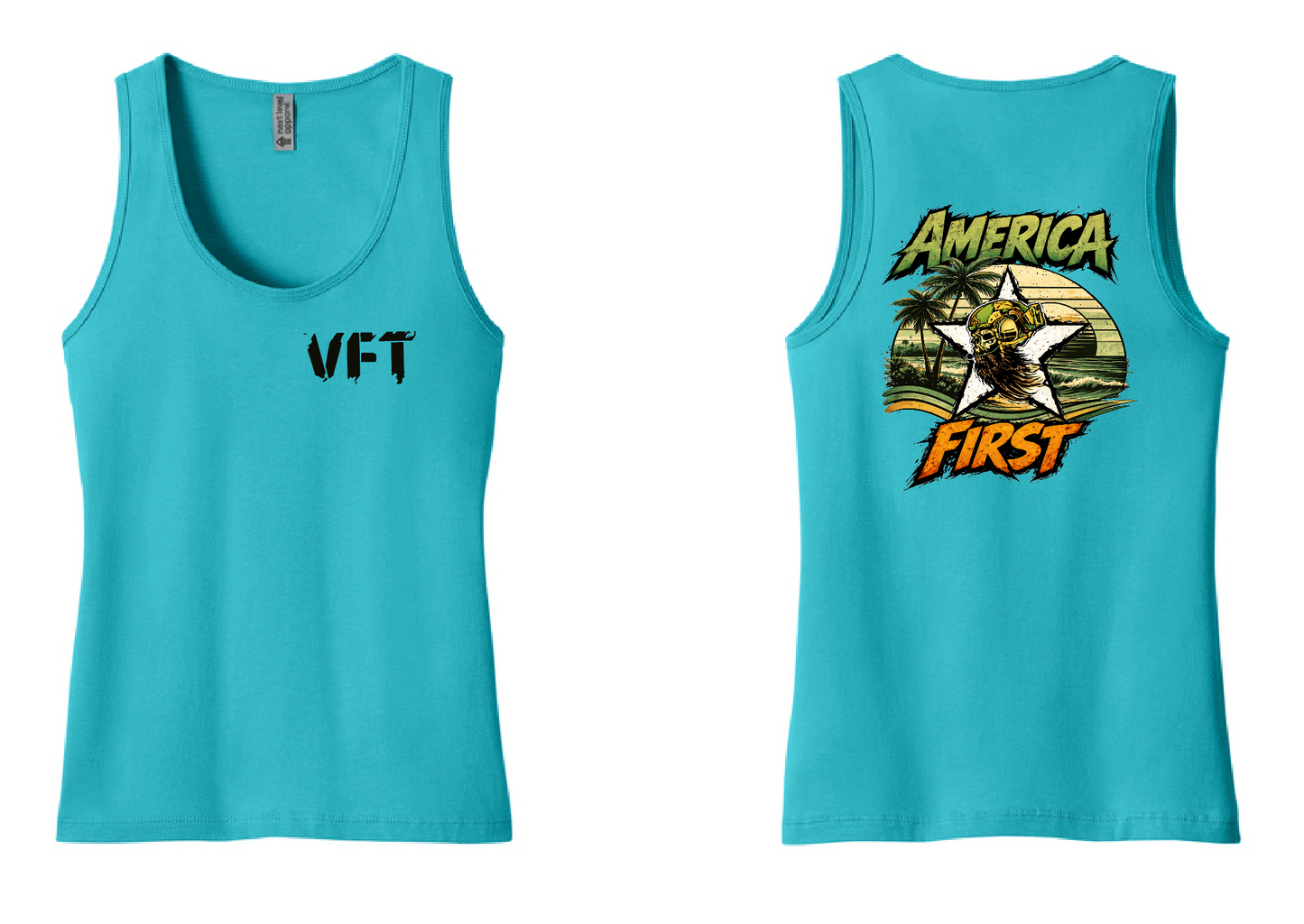 Womens America First Tank Top