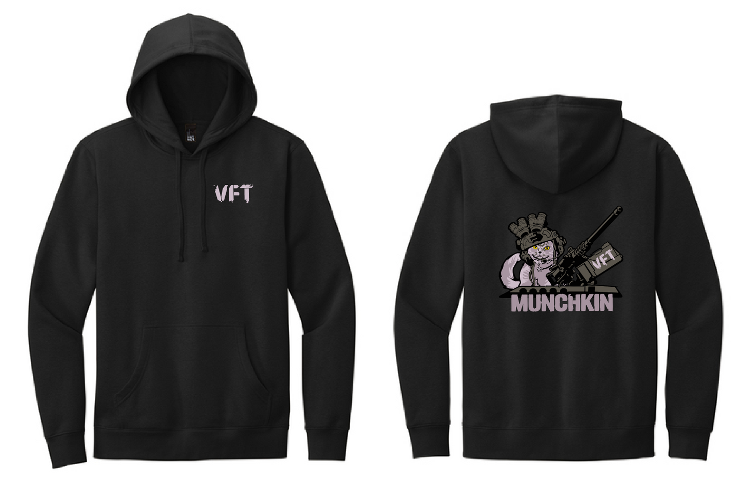 Hoodie: VFT MUNCHKIN Quad Nod Green