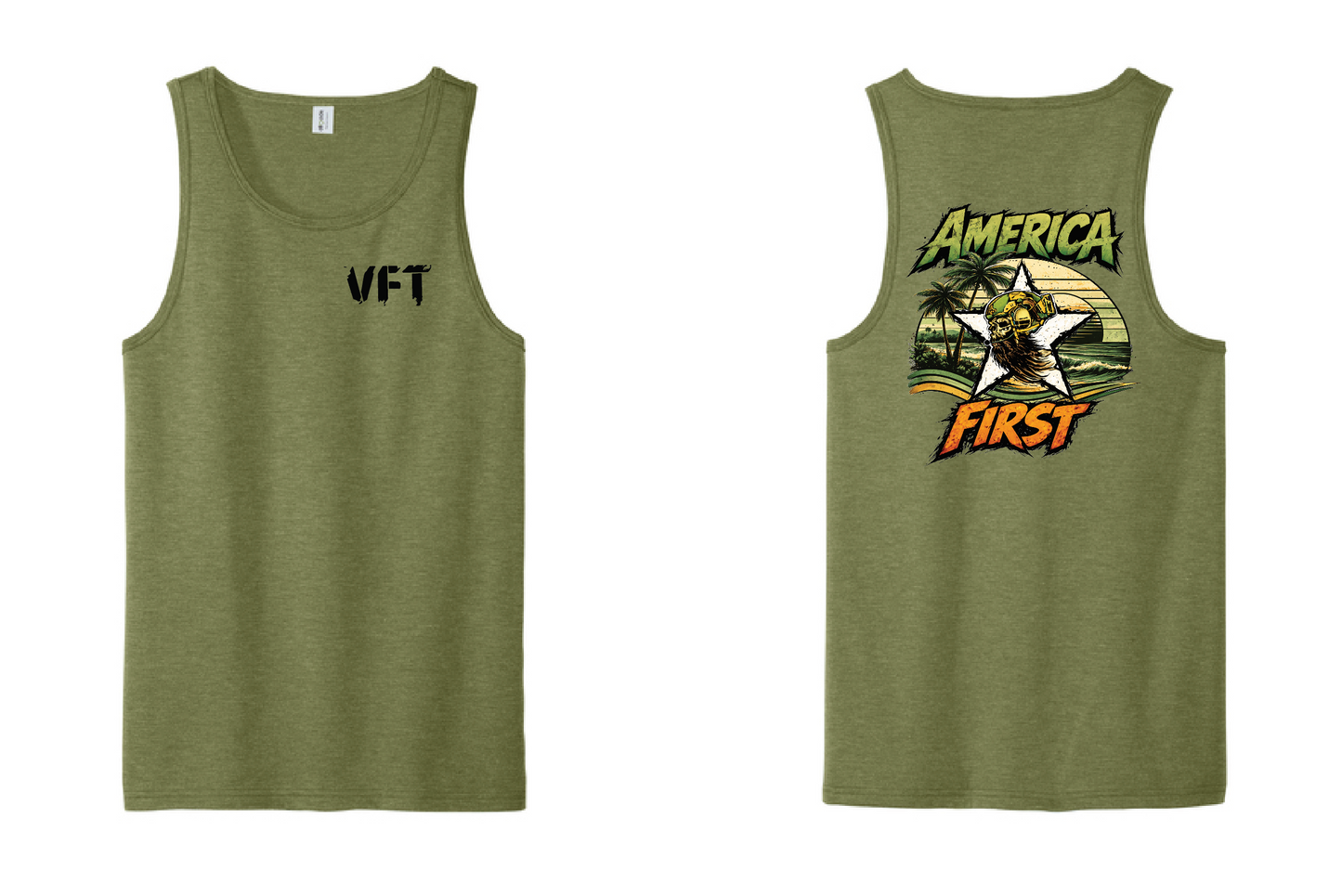 America First Summer Logo Tank