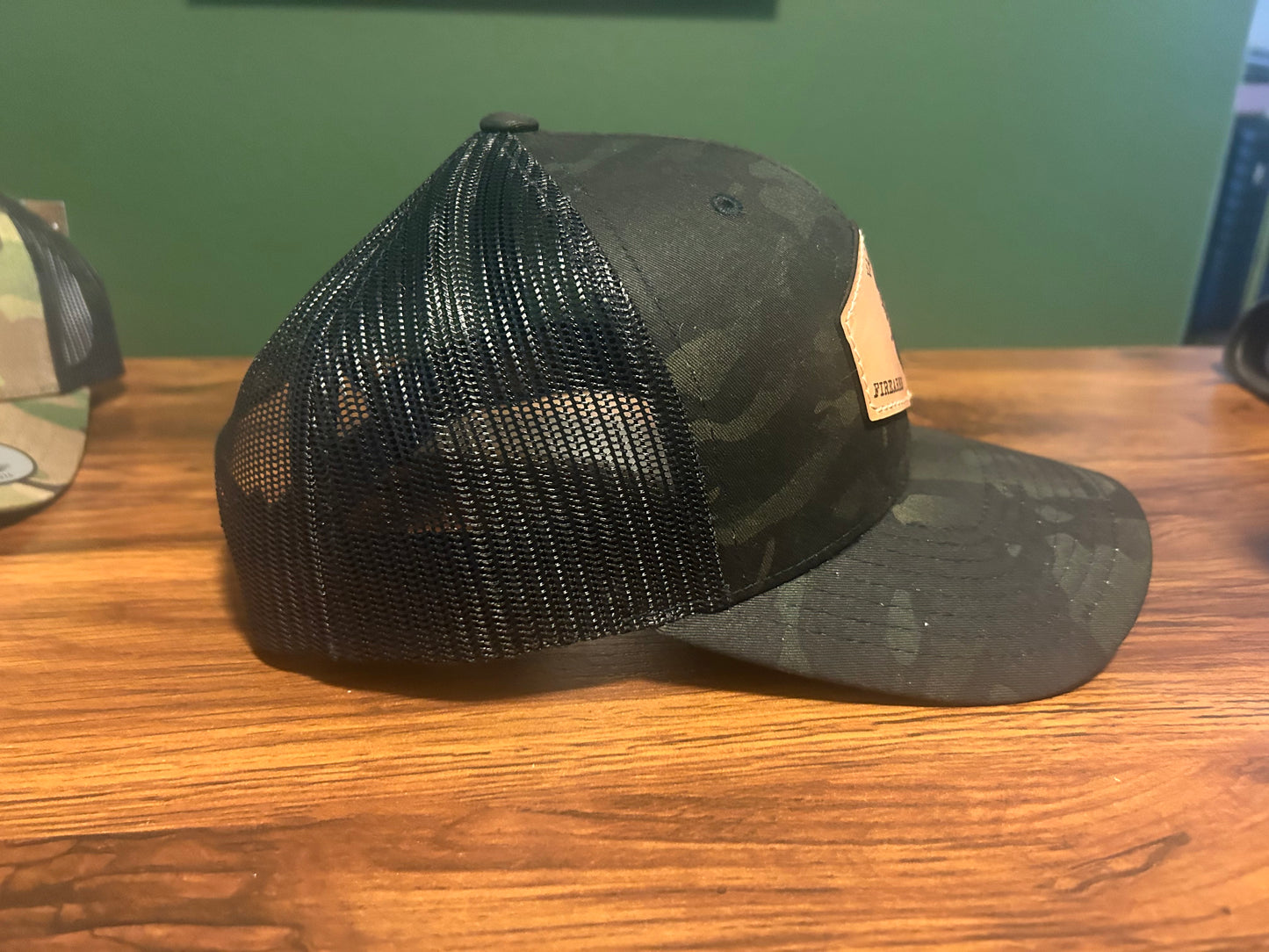 Hat: VFT Multicam Tactical Snapback Hat Leather Logo