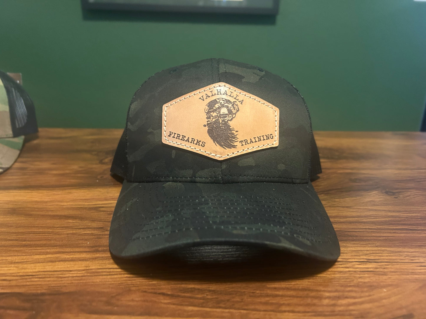 Hat: VFT Multicam Tactical Snapback Hat Leather Logo