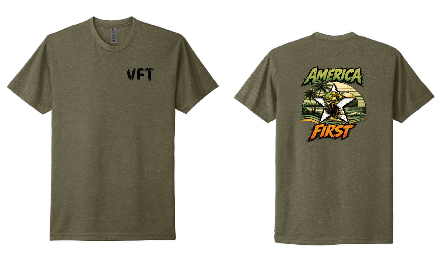 America First Summer Logo Tee